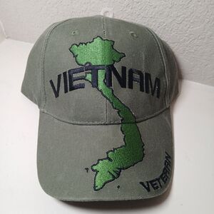 NEW Eagle Crest Vietnam Veteran 100% Cotton Baseball Hat Army Green Adjust #P3